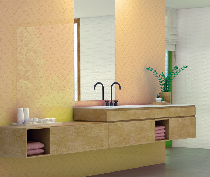 3x12 Bellini Metro Giallo Ceramic Glossy Wall Tile (26 PC/CT, 120 CT/PA)