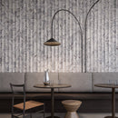 4x12 Viola Roccia Fluto Honed Marble Tile