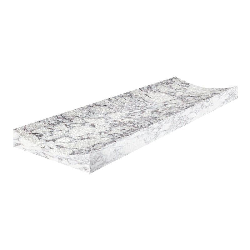 4x12 Viola Roccia Fluto Honed Marble Tile