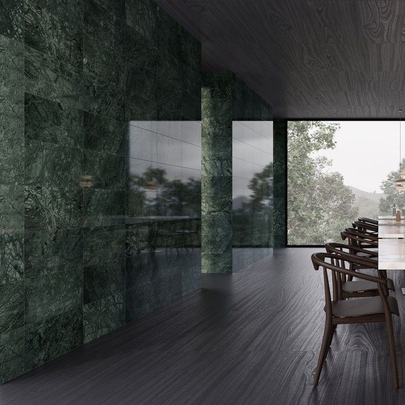 12x24 Emerald Empress Polished Marble Tile