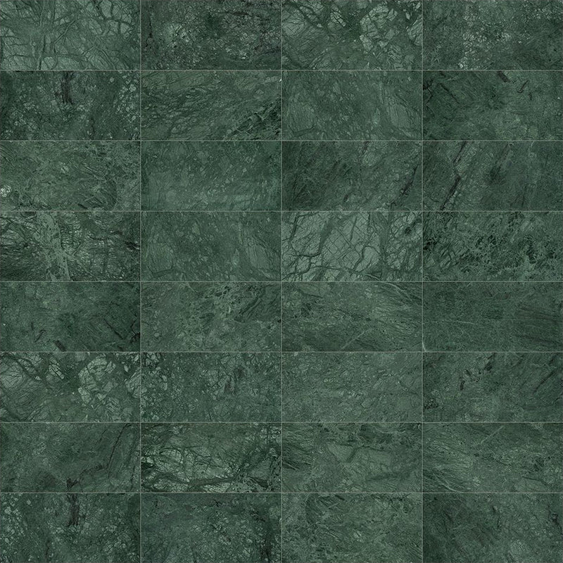12x24 Emerald Empress Polished Marble Tile