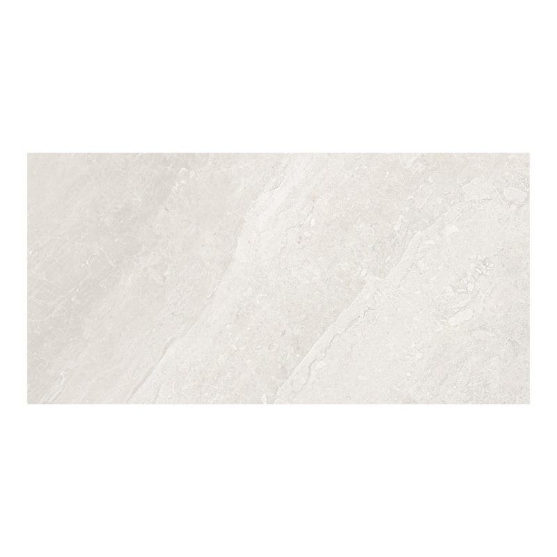12x24 Lumino Ivory Pressed Glazed Porcelain Tile