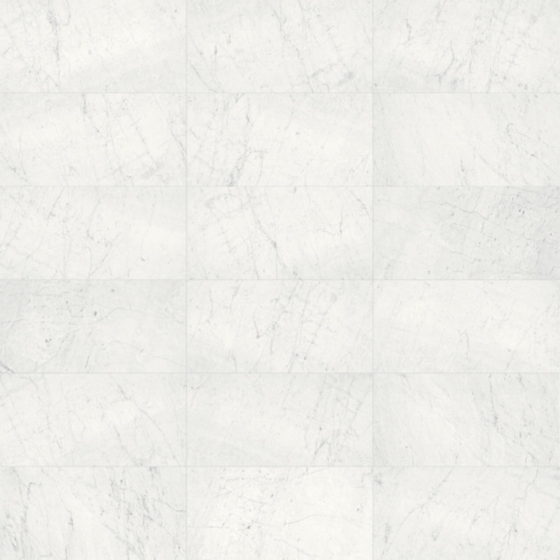 18x36 Eternity White Polished Marble Tile