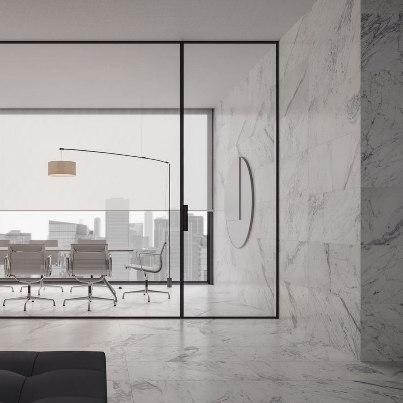 18x36 Silver Blanc Honed Marble Tile