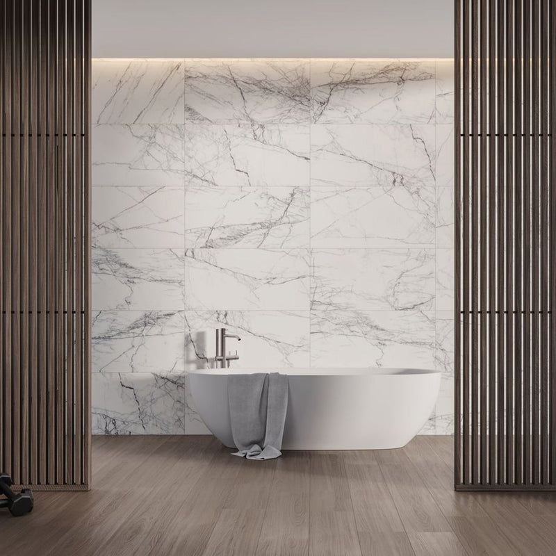 18x36 Lilac Vector Honed Marble Tile