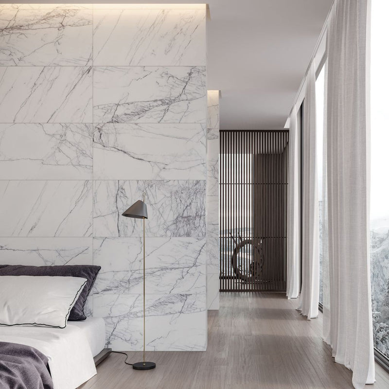 18x36 Lilac Vector Honed Marble Tile