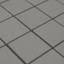 2x2 Solid Dark Grey Matte Porcelain Mosaic