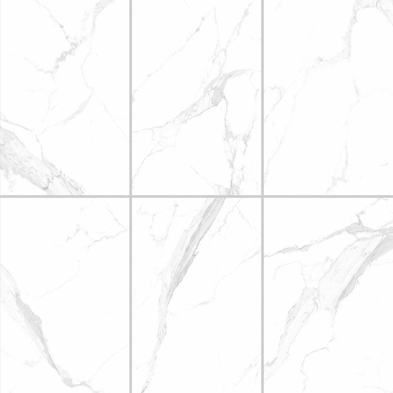 24x48 Classic Bianco Polished Porcelain Tile (33 CT/PA)