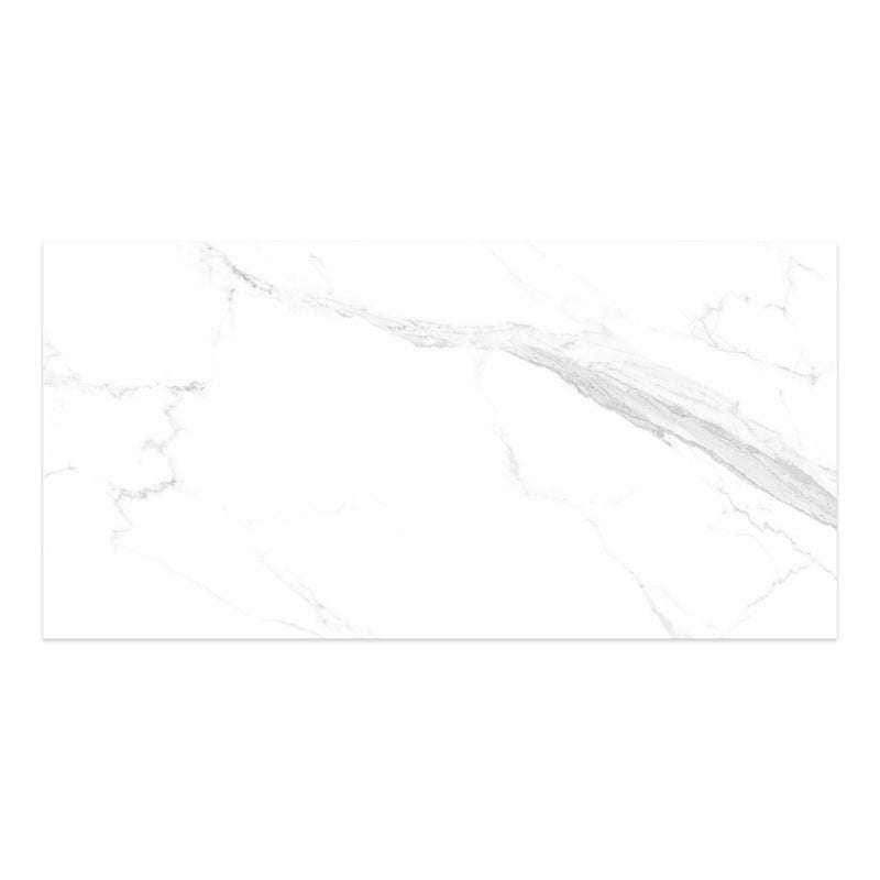 24x48 Classic Bianco Polished Porcelain Tile (33 CT/PA)