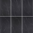 24x48 Marquina Black Marble Slate Porcelain Matte Tile (12mm)