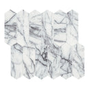 2X6 Lilac Vector Picket Honed Marble Mosaic