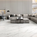 9mm 30x60 Raw Stone White Porcelain Polished Slab Final Sale (25 CT/PA)