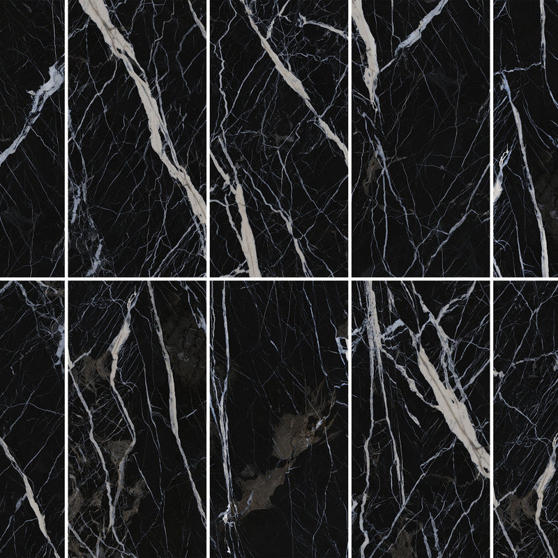 30x60 Gucci Black Polished Porcelain Slab Final Sale