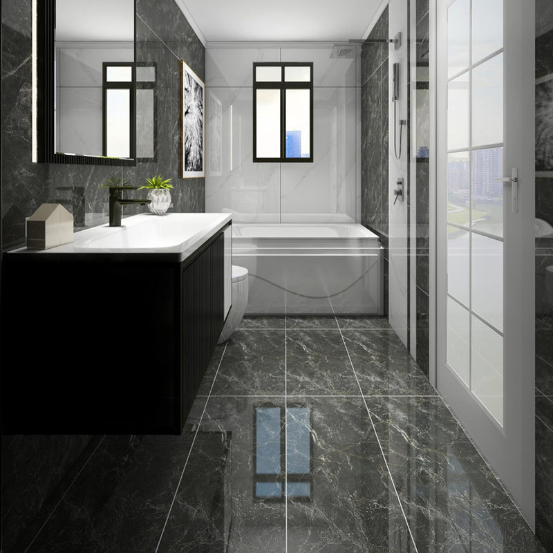 9mm 30x60 Saint Laurent Black Gold Porcelain Polished Slab Final Sale (25 CT/PA)