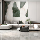 10.5mm 36x72 Cold Green Polished Porcelain Slab Final Sale (24 CT/PA)