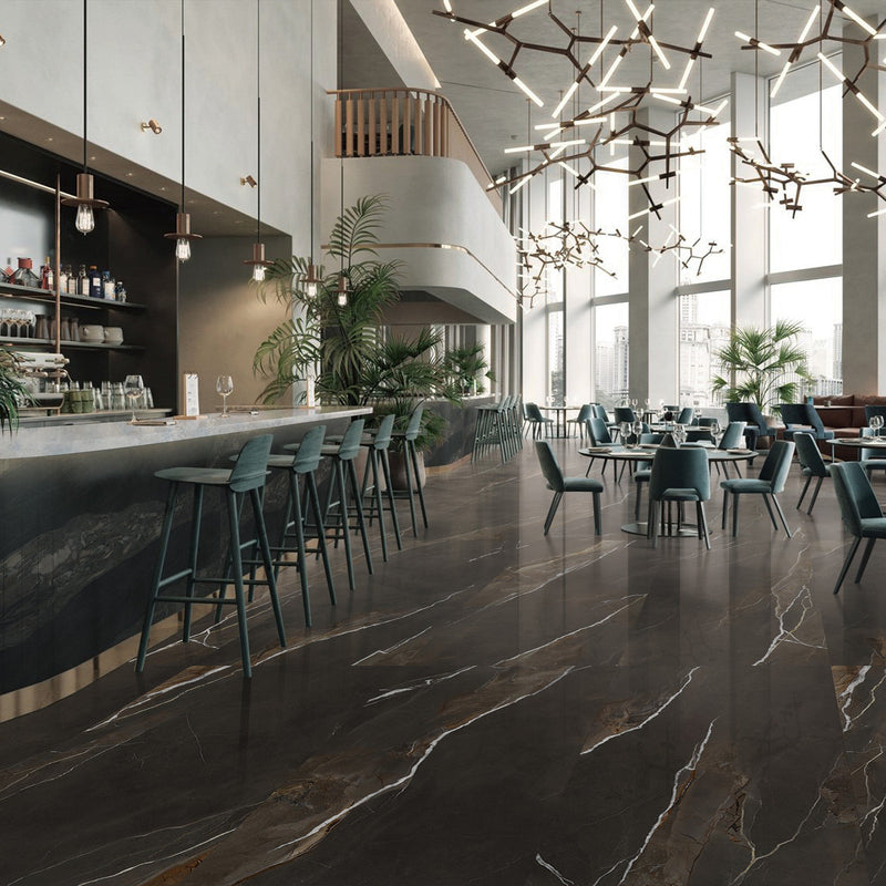 9mm 36x72 Tino Gold Porcelain Polished Slab Final Sale