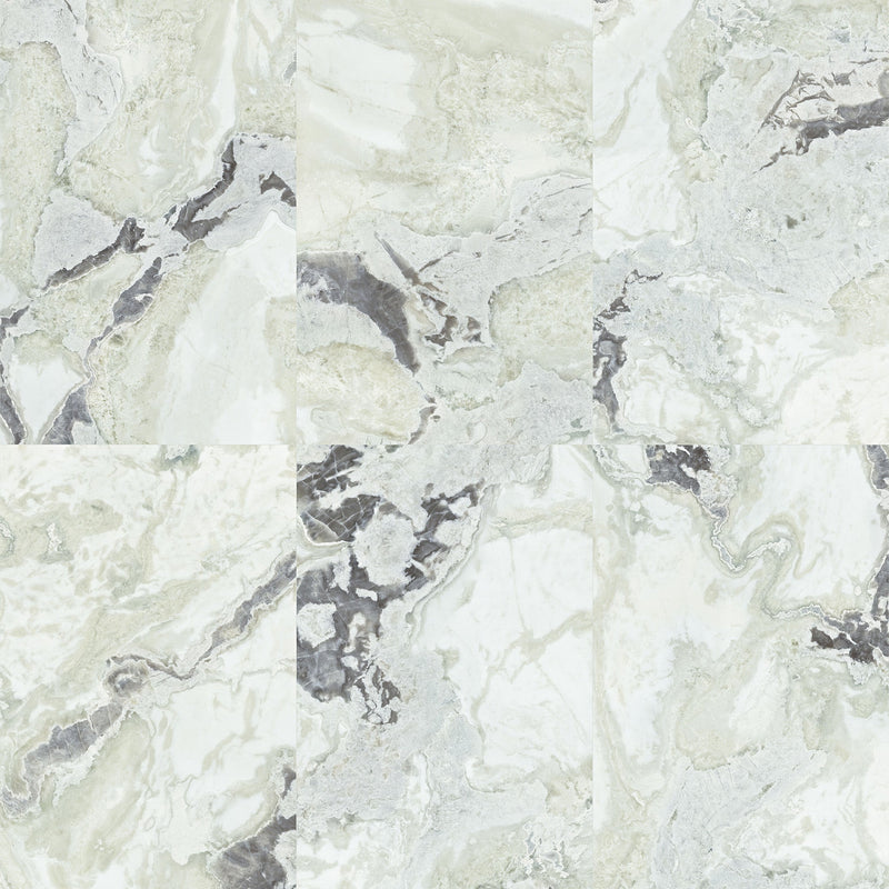 9mm 36x72 Fendi White Porcelain Polished Slab Final Sale