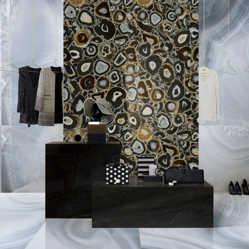 9mm 36x72 Agate Opal Porcelain Polished Slab Final Sale