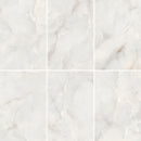 9mm 36x72 Pearl Onyx White Porcelain Glazed Polished Slab Final Sale