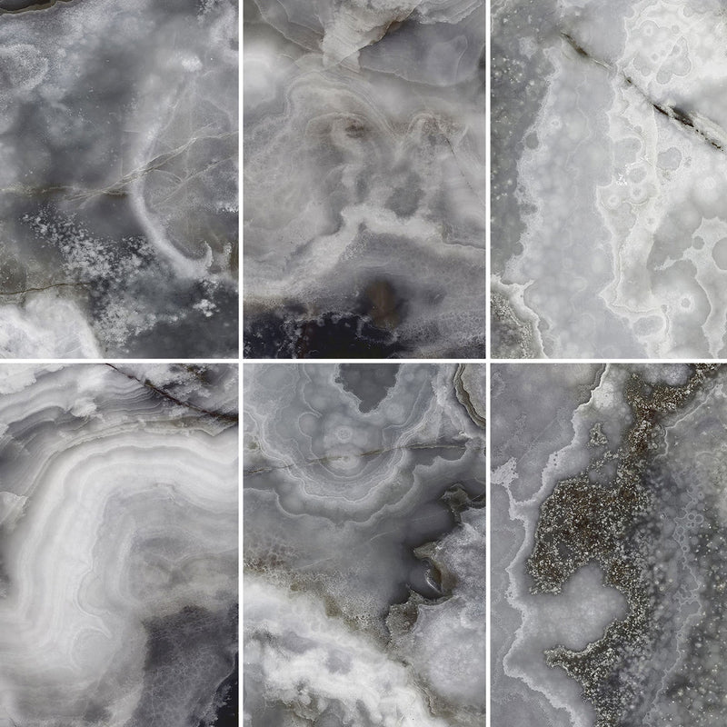 36x72 Grey Jade Polished Porcelain Slab Final Sale