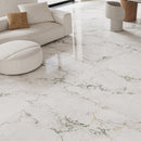 12mm 36x72 Aurora White Porcelain Glazed Slab Final Sale (29 CT/PA)