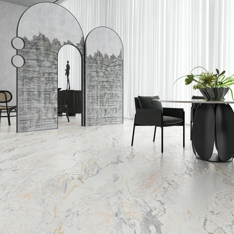 9mm 36x72 Cave Hibiscus Porcelain Glazed Matte Slab Final Sale (33 CT/PA)