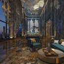 10.5mm 36x72 Sahara Gold Star Polished Porcelian Slab Final Sale (24 CT/PA)