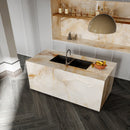 9mm 48x108 Pearl Onyx Oro Porcelain Glazed Polished Slab Final Sale (1200x2700mm)