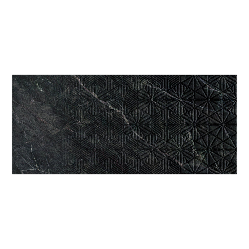 9mm 48x108 Composer Black Porcelain Glazed Slab Final Sale (1200x2700mm)