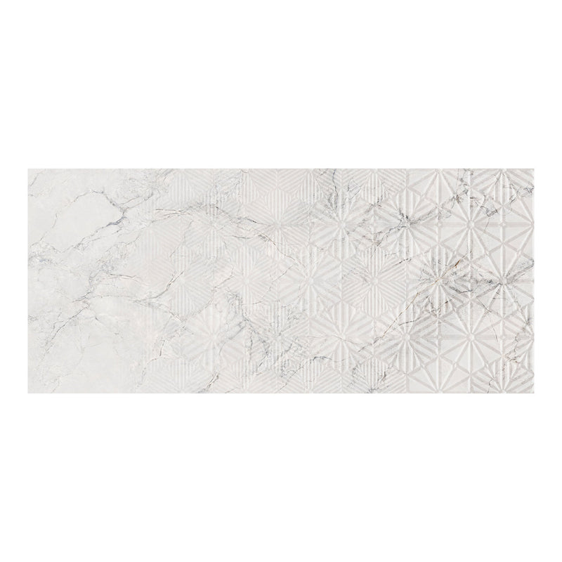 9mm 48x108 Composer White Porcelain Glazed Slab Final Sale (1200x2700mm)