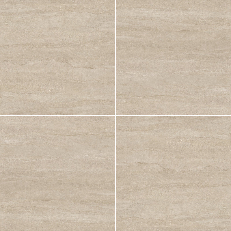 48x48 Serena Veincut Moka Porcelain Natural Glazed Tile
