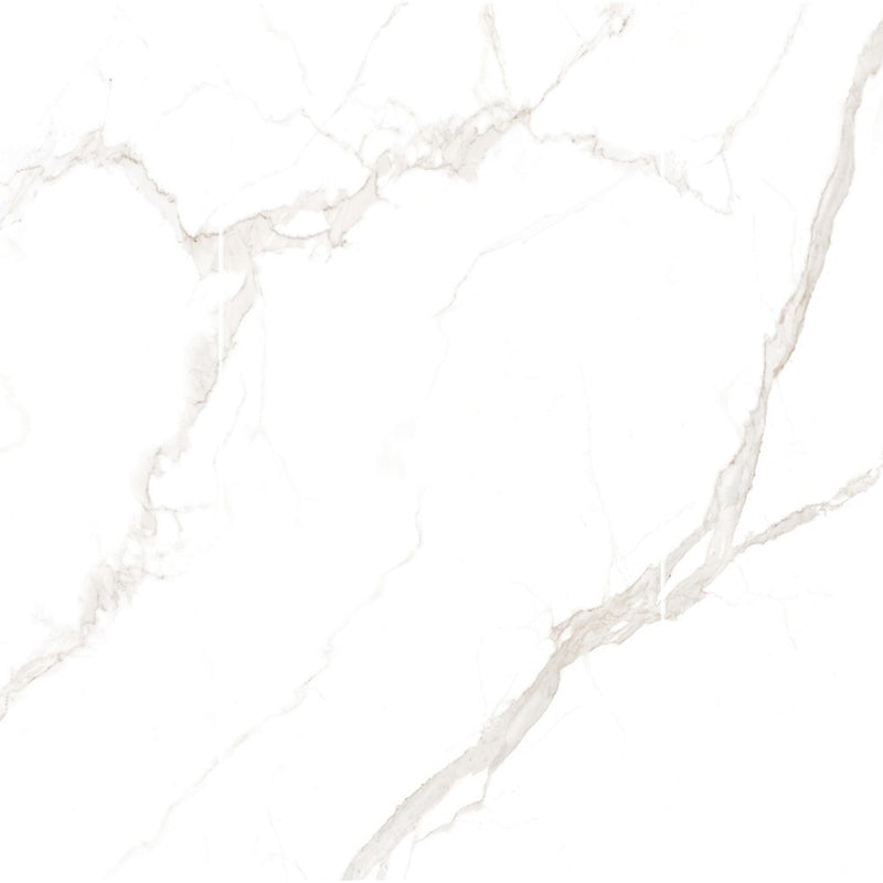 9mm 48x96 Landscape White Porcelain Glazed Slab Final Sale (1200x2400mm)