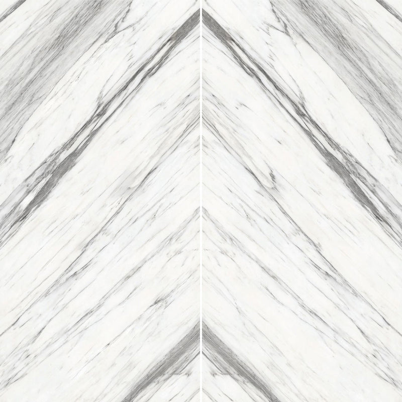 6mm 63x126 Calacatta Viola Carrara Block 23 Bookmatch Cut Polished Rectified Sintered Slab