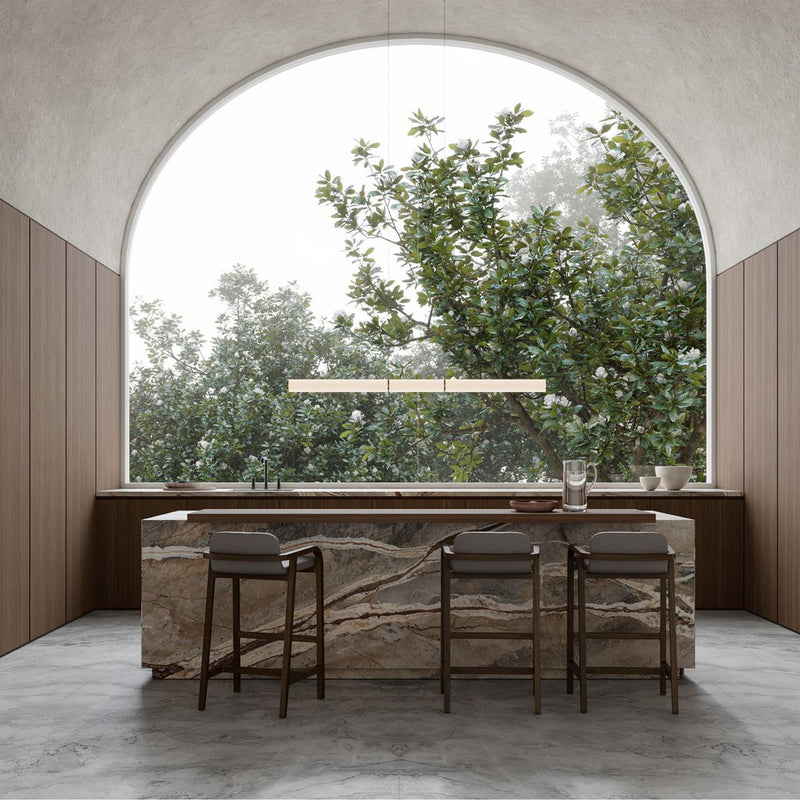 6mm 63x126 Atlantic Ocean Block 24 Bookmatch Cut Polished Rectified Sintered Slab