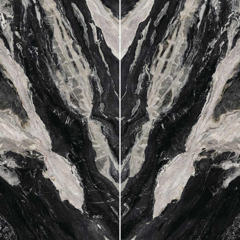 12mm 64x127 Bianco Dior Block 38 Bookmatch Cut Polished Colorsync Sintered Slab