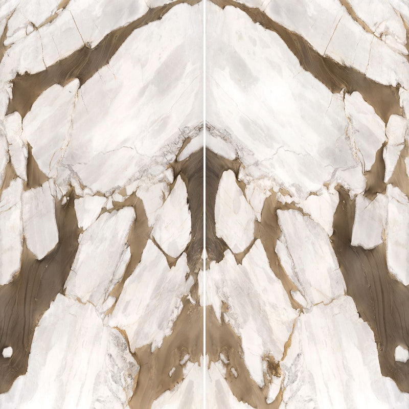 6mm 63x126 Gemma Bronze Block 45 Bookmatch Cut Honed Rectified Sintered Slab