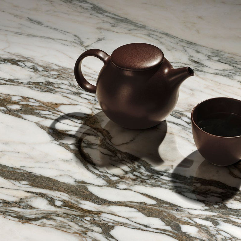 6mm 63x126 Calacatta Picasso Block 32 Bookmatch Cut Polished Rectified Sintered Slab