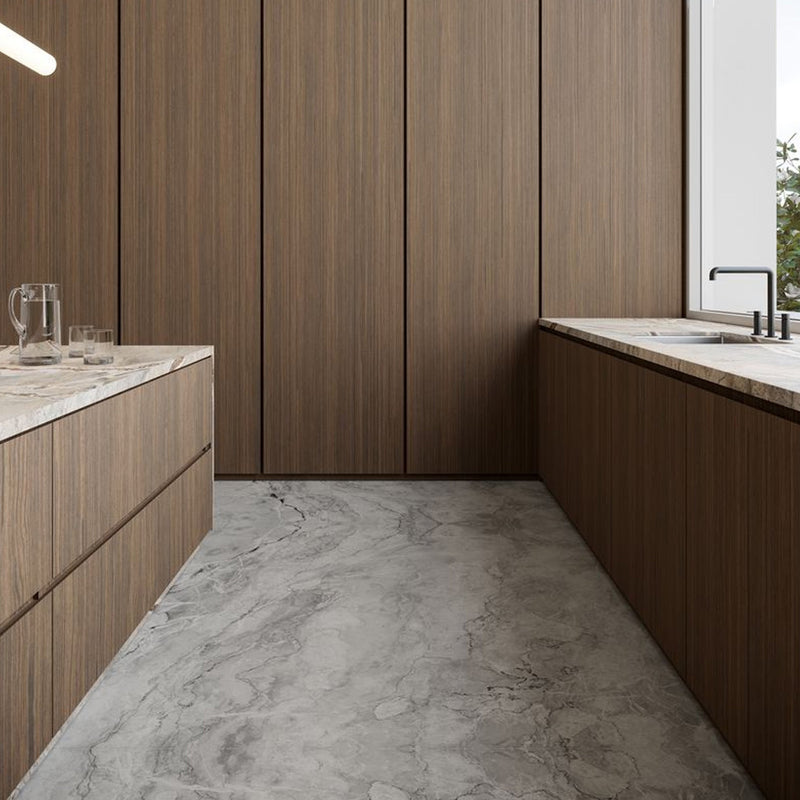 6mm 63x126 Foresta Block 56 Bookmatch Cut Polished Rectified Sintered Slab