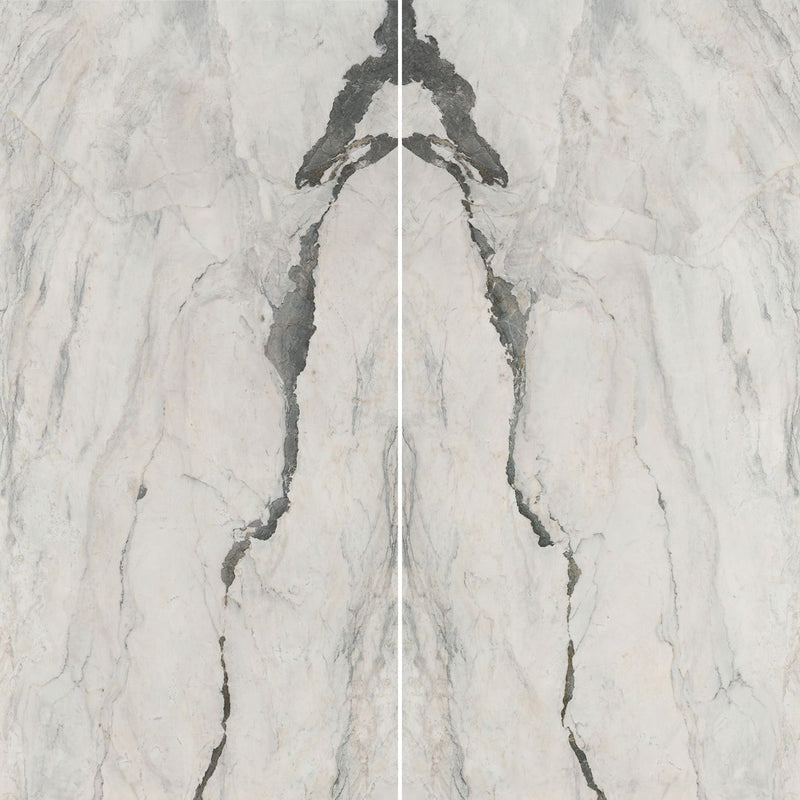 6mm 63x126 Montagna Grey Block 11 Bookmatch Cut Polished Rectified Sintered Slab