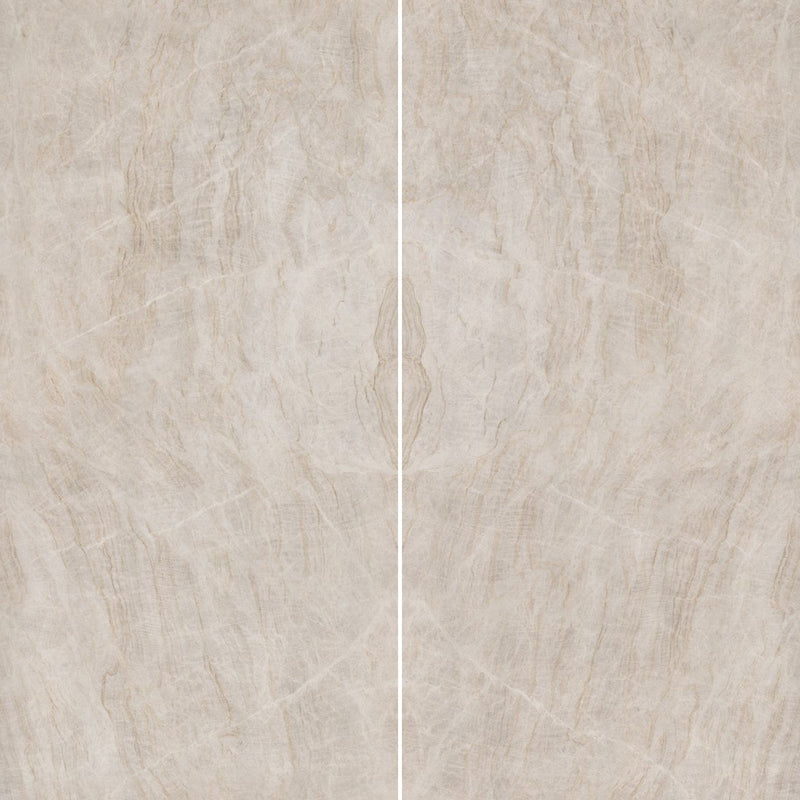 6mm 63x126 Taj Mahal Block 36 Bookmatch Cut Polished Rectified Sintered Slab