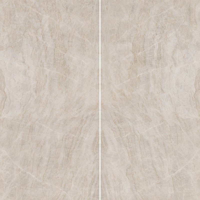 6mm 63x126 Taj Mahal Block 36 Bookmatch Cut Polished Rectified Sintered Slab