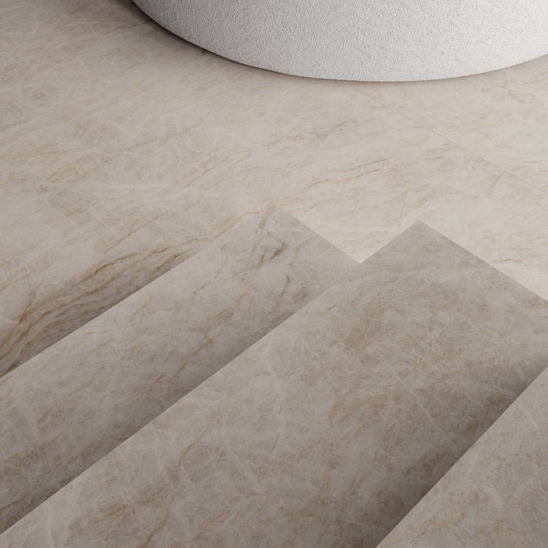 6mm 63x126 Taj Mahal Block 36 Bookmatch Cut Polished Rectified Sintered Slab