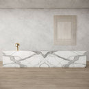 12mm 64x127 Statuario Block 17 Bookmatch Cut Polished Sintered Slab