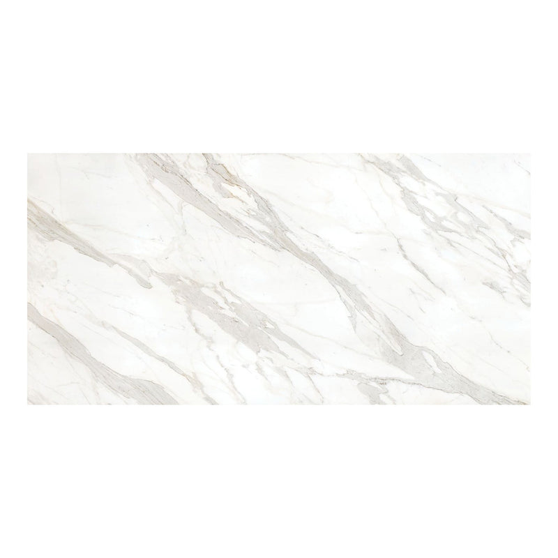 12mm 64x127 Calacatta Borghini Block 48 Bookmatch Cut Polished Sintered Slab
