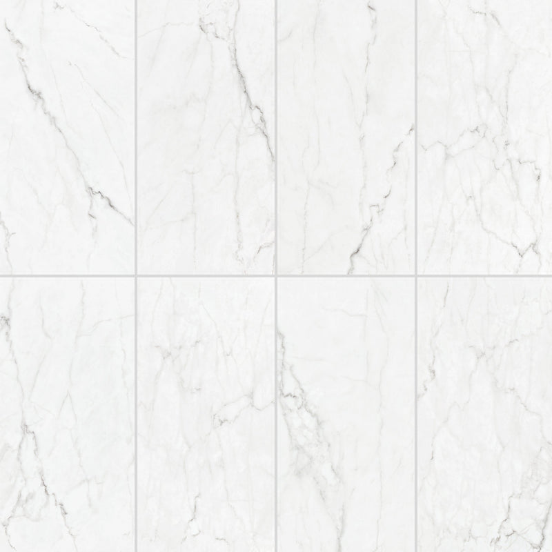 24x48 Oslo White Polished Porcelain Tile (32 CT/PA)