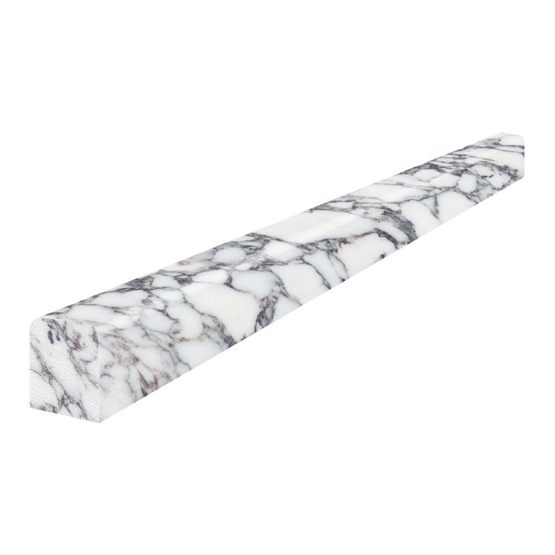 1/2"x12" Viola Roccia Honed Marble Deco-Bar