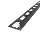 1/2"(12.5mm)x8' Diaplas Aluminum Regular L Shaped Black Anodized Profile