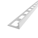 3/8"(10mm)x8' Diaplas Aluminum Regular L Shaped White Painted Anodized Profile
