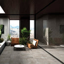 24x24 Cinder Grey Cement Look Matte Porcelain Tile