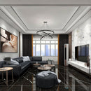 10.5mm 36x72 Black and White Root Polished Porcelain Slab Final Sale (24 CT/PA)